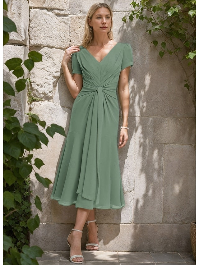 the of Formal Mother Elegant Wedding A-Line Dress Bride Guest FashionChic