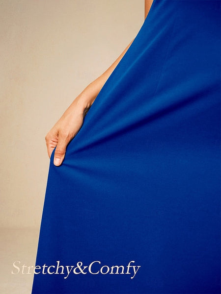 Women's Evening Dress Cape Sleeve Knee-Length Elegant Green FashionChic
