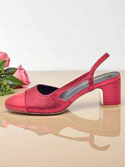Matching Set Sandals Heel Women's - Gold and Clutch Block FashionChic