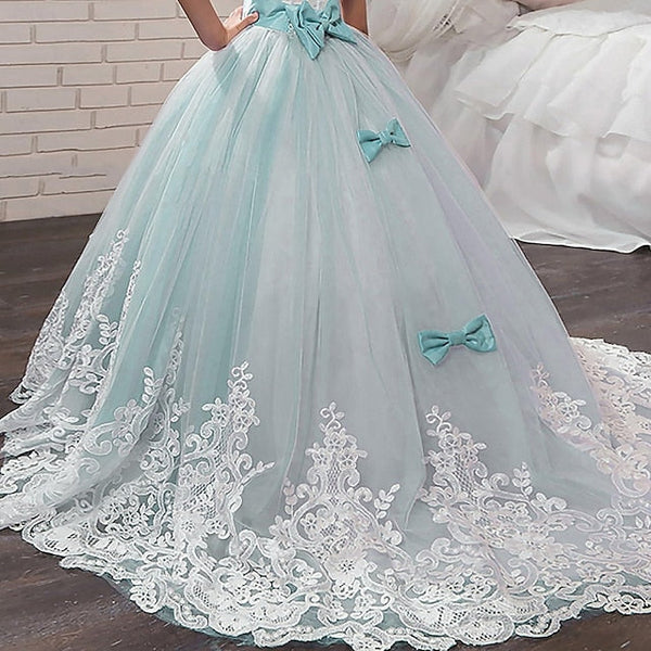 Girl Girls' Flower Lace Dress Formal FashionChic