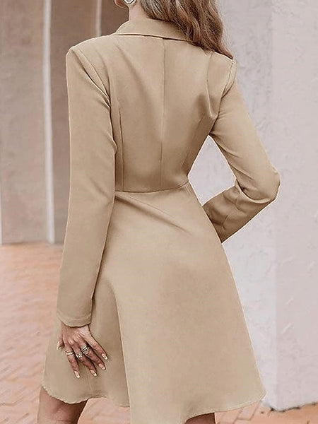 Women's Party Dress Cocktail Dress Work Dress Button Shirt