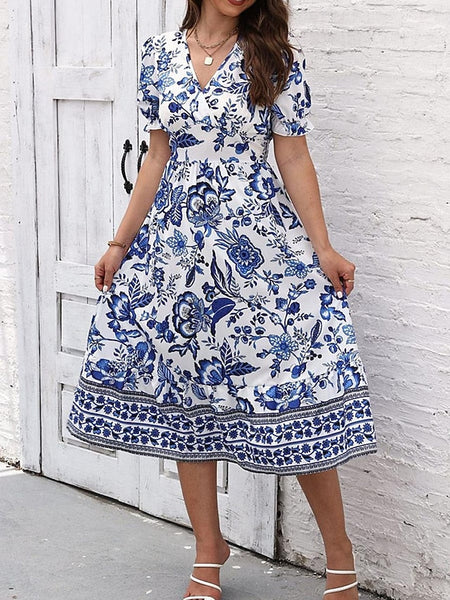 Women's Midi Dress Casual Dress Swing Dress A Line Dress FashionChic