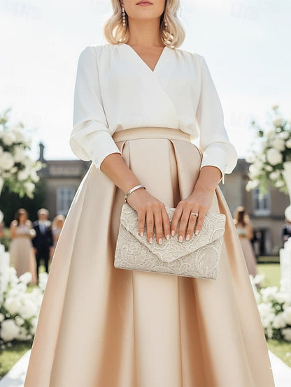 Chain with Strap Clutch Lace Bag Evening Women's FashionChic