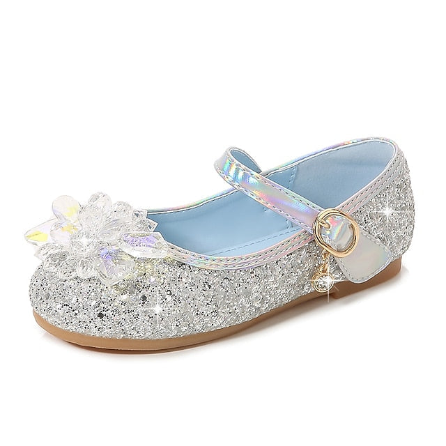 Princess PU Leather Shoes Girls' Walking Portable Flats FashionChic
