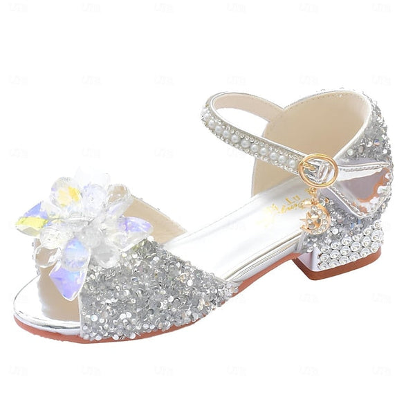 Flower Rhinestone Girls' Shoes Glittery �?Crystal FashionChic