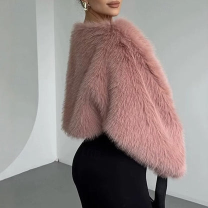 Coat Comfortable Faux Warm Furs Women's Leathers Fur FashionChic
