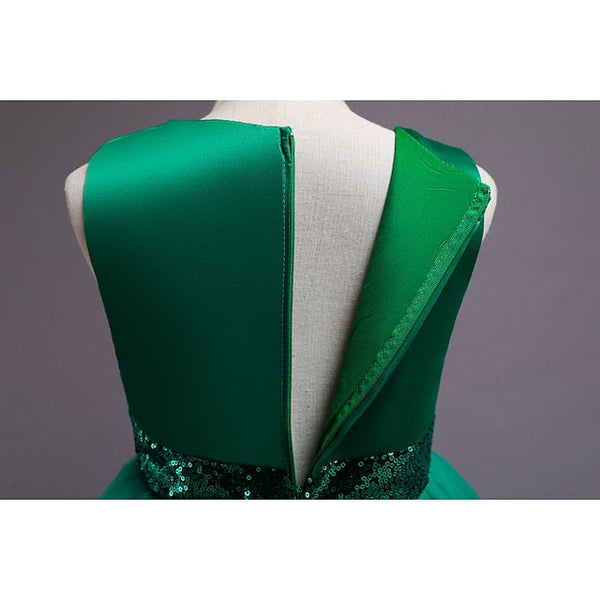 Girl Kids Girls' Flower Colored Solid Short Dress FashionChic