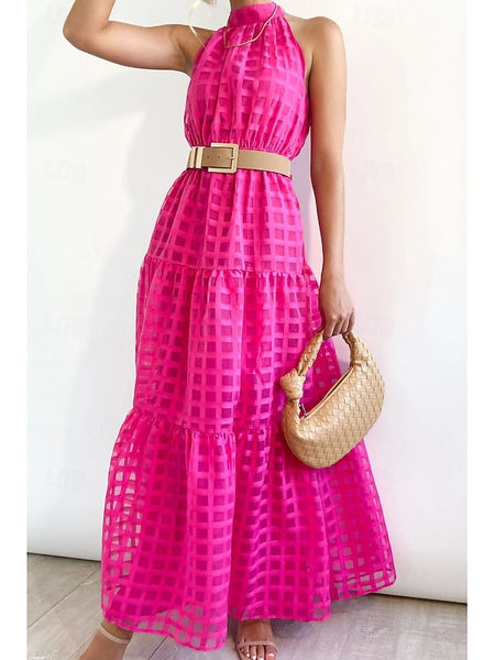 Women's Long Dress Maxi Dress Graduation Dress Halter Neck