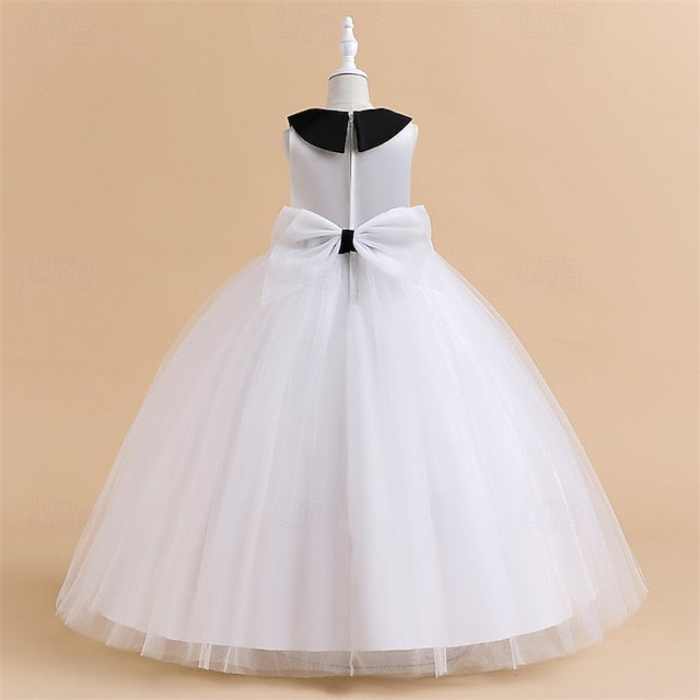 Party Girls' Sleeveless Performance Dress Kids Block Color FashionChic