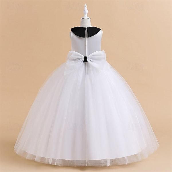 Party Girls' Sleeveless Performance Dress Kids Block Color FashionChic