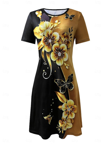 Women's Midi Dress Print Dress Fashion Modern Daily Tea FashionChic
