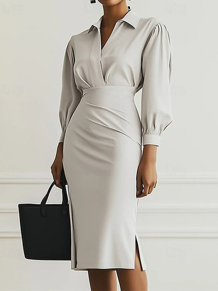 Women's Long Dress Maxi Dress Black Dress Sheath Dress FashionChic