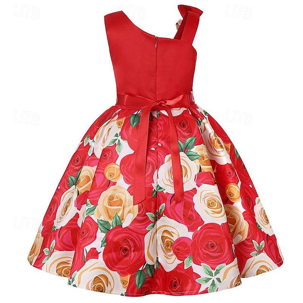 3D Sleeveless Flower Dress Party Girls' Easter Summer FashionChic