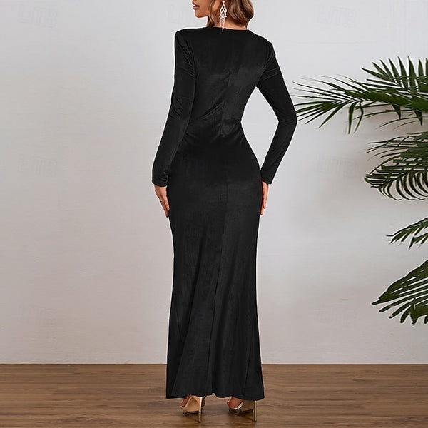 Women's Long Dress Maxi Dress Velvet Dress Party Dress