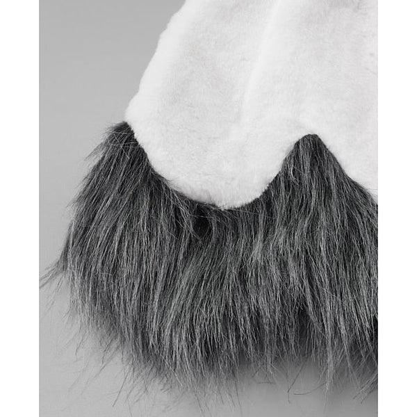 Fur Women's Faux Black Sherpa Long Jacket White Coat FashionChic