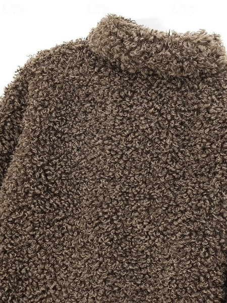 Faux Warm Teddy Comfortable Women's Coat Fur Furs FashionChic