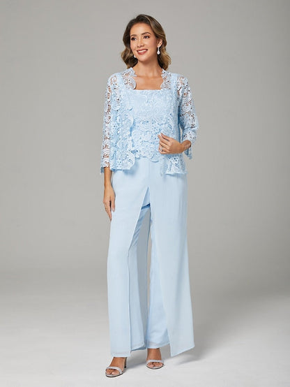 Pantsuit Bride Piece Guest of Dress 3 Mother Formal the Wedding FashionChic