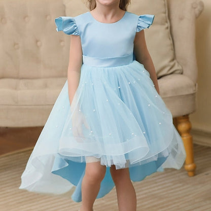 Kids Solid Color Flower Girl Girls' Party Dress FashionChic