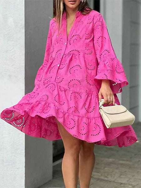 Women's Mini Dress Lace Dress Casual Dress Fashion Modern