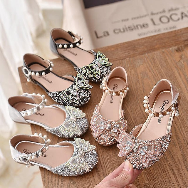 Girls' Heel Heels Daily Glitter Shoes PU Dress Glitters FashionChic
