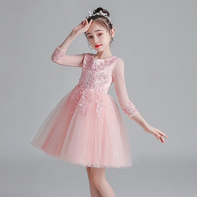 Dress Girls' Girl Princess Flower Kid's FashionChic