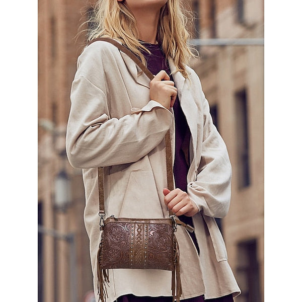 PU Crossbody Leather Bag Shoulder Wristlet Women's Bags FashionChic