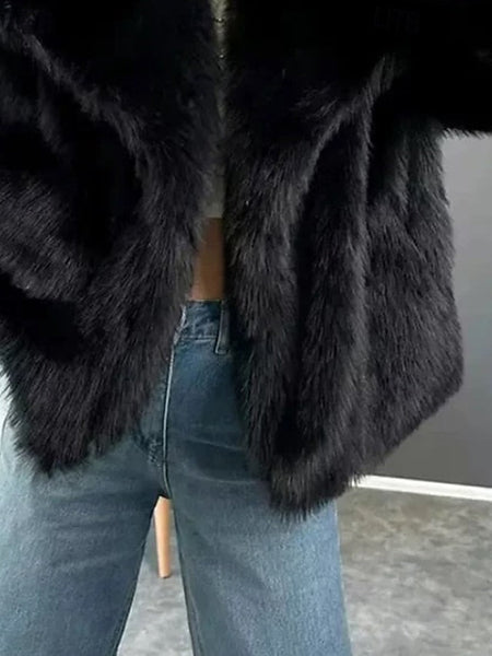 Women's Fur Faux Furs Warm Coat Comfortable Leathers FashionChic