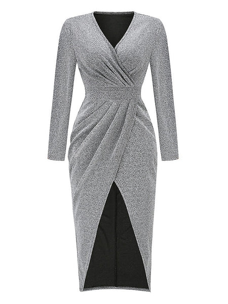 Women's Black Dress Party Dress Wedding Guest Dress Ruched