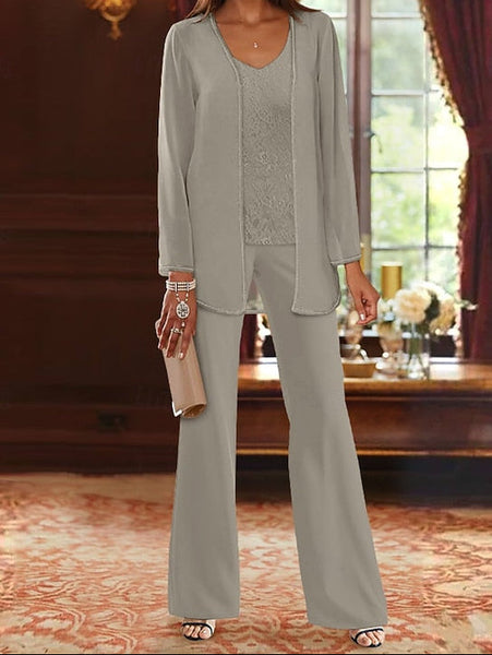 of Wedding 3 Piece Mother Formal Pantsuit the Beach Bride FashionChic