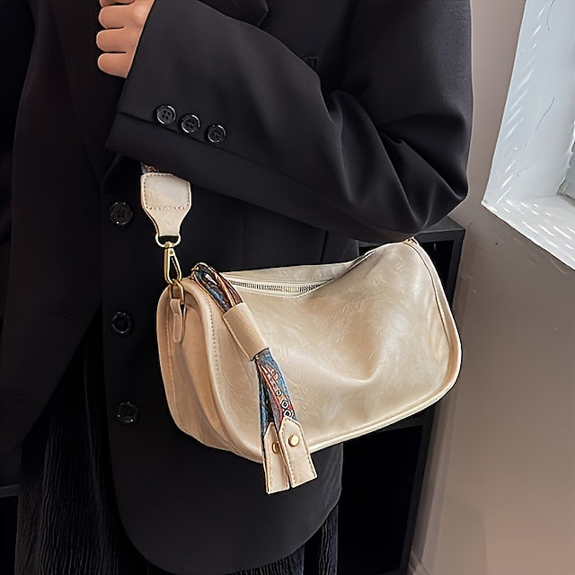 with Vintage Leather Bohemian Strap Handbag – PU Women's FashionChic