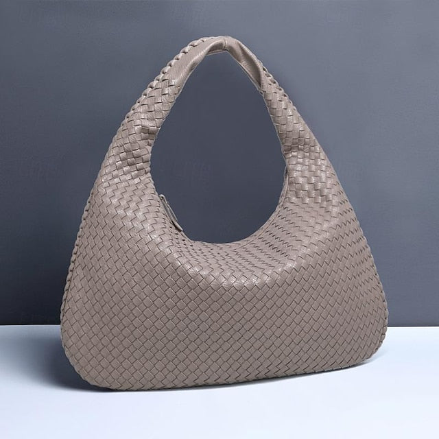Hobo Leather Burgundy Women's Bag – Woven Faux Chic FashionChic