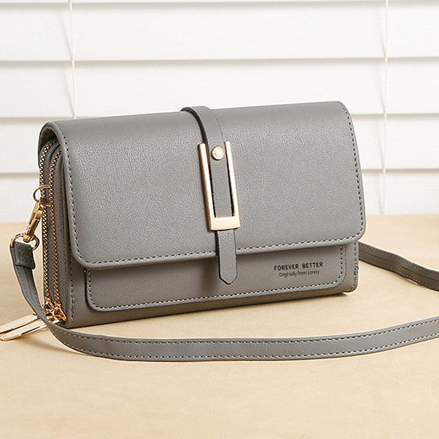 PU Crossbody Phone Bag Mobile Leather Women's Wallet FashionChic