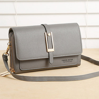 PU Crossbody Phone Bag Mobile Leather Women's Wallet FashionChic