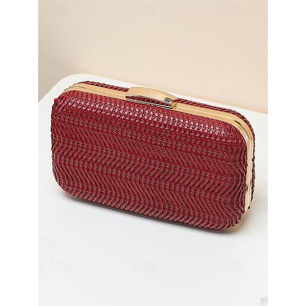 Evening Leather Wristlet Bag Clutch Women's PU Party FashionChic