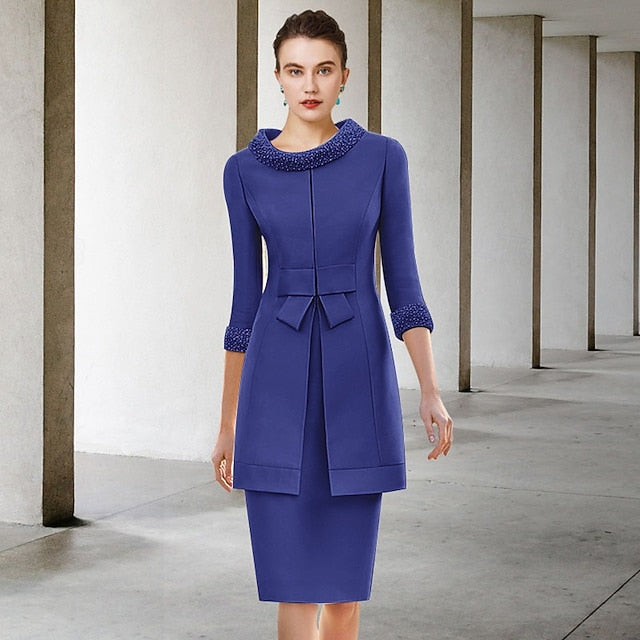 Sheath Wedding Piece of Church Two Guest Bride Dress the Mother FashionChic