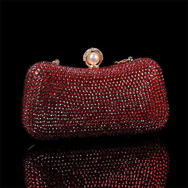 Multicolor Crystal Luxury Clutch – Women's Evening FashionChic