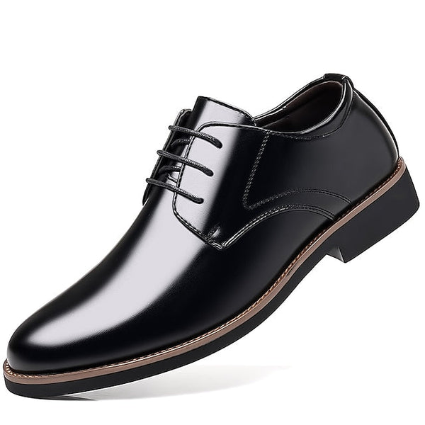 Derby Oxfords Leather Formal Shoes Men's FashionChic