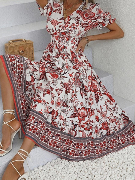 Women's Midi Dress Casual Dress Swing Dress A Line Dress FashionChic