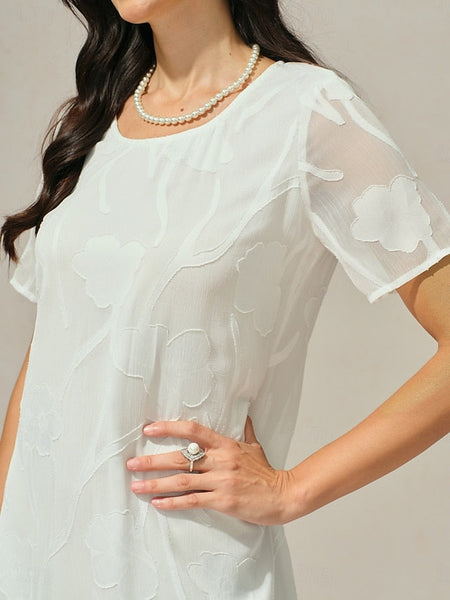 Women's Knee Length Dress Chiffon Dress Elegant Casual FashionChic