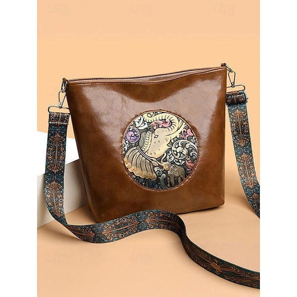 Bag Women's Elephant Shoulder Boho – Vintage Embossed FashionChic