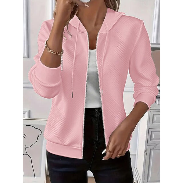 Women's Pullover Plain Elegant Casual Long Sleeve Hooded FashionChic