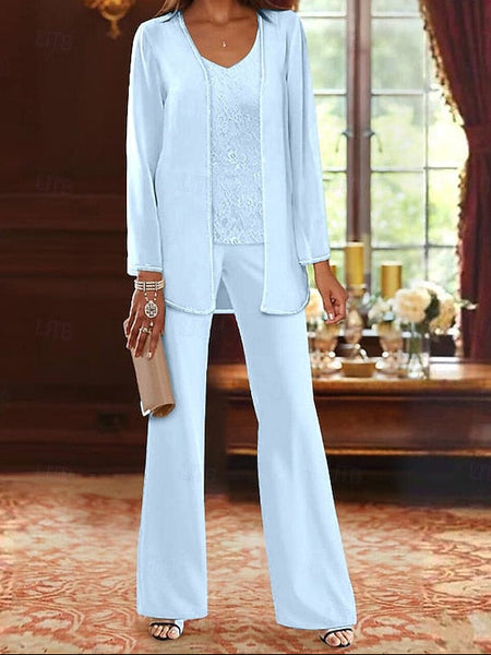 of Wedding 3 Piece Mother Formal Pantsuit the Beach Bride FashionChic