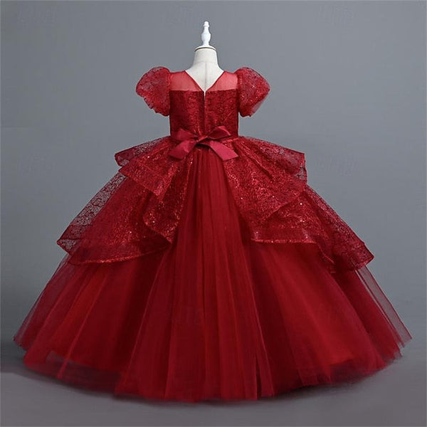 Party Flower Girls' Dress Performance Girl Wedding FashionChic