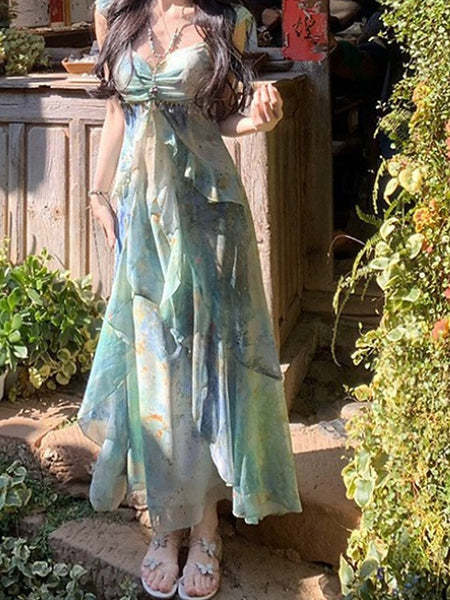 Women's Long Dress Maxi Dress Print Dress Modern Vacation FashionChic