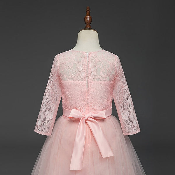 Dress Kids Flower Lace Years 3-13 Girl Princess Prom FashionChic