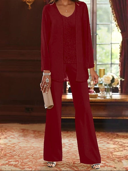 of Wedding 3 Piece Mother Formal Pantsuit the Beach Bride FashionChic