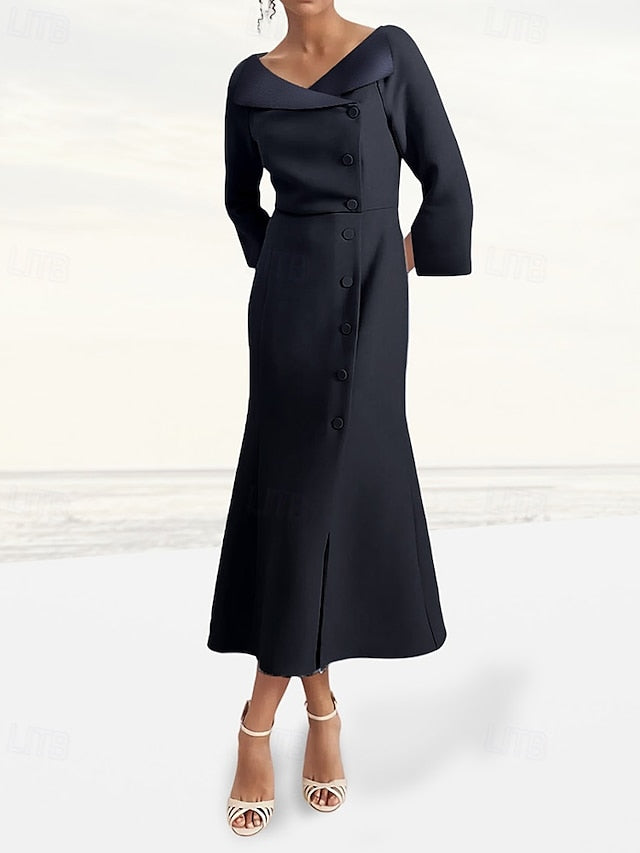Blazer Mother the A-Line Dress Elegant Tuxedo Bride of FashionChic