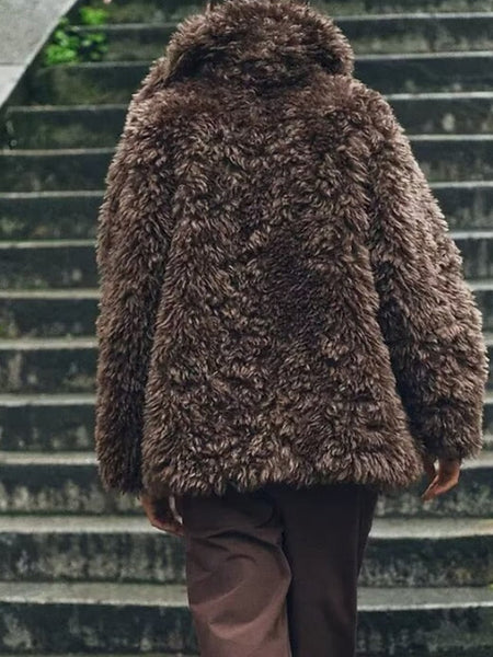 Faux Warm Teddy Comfortable Women's Coat Fur Furs FashionChic