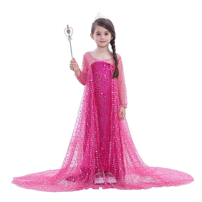 Princess Dress Movie Girl Frozen Elsa Flower Girls' FashionChic