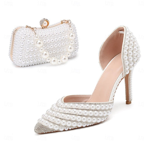White Comfort Wedding Shoes Women's FashionChic